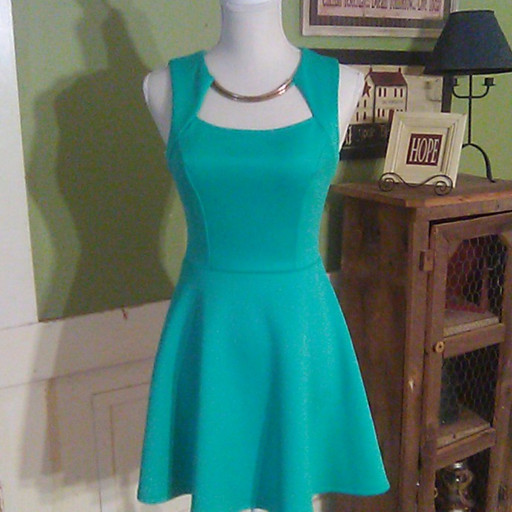 Love Couture dress teal
